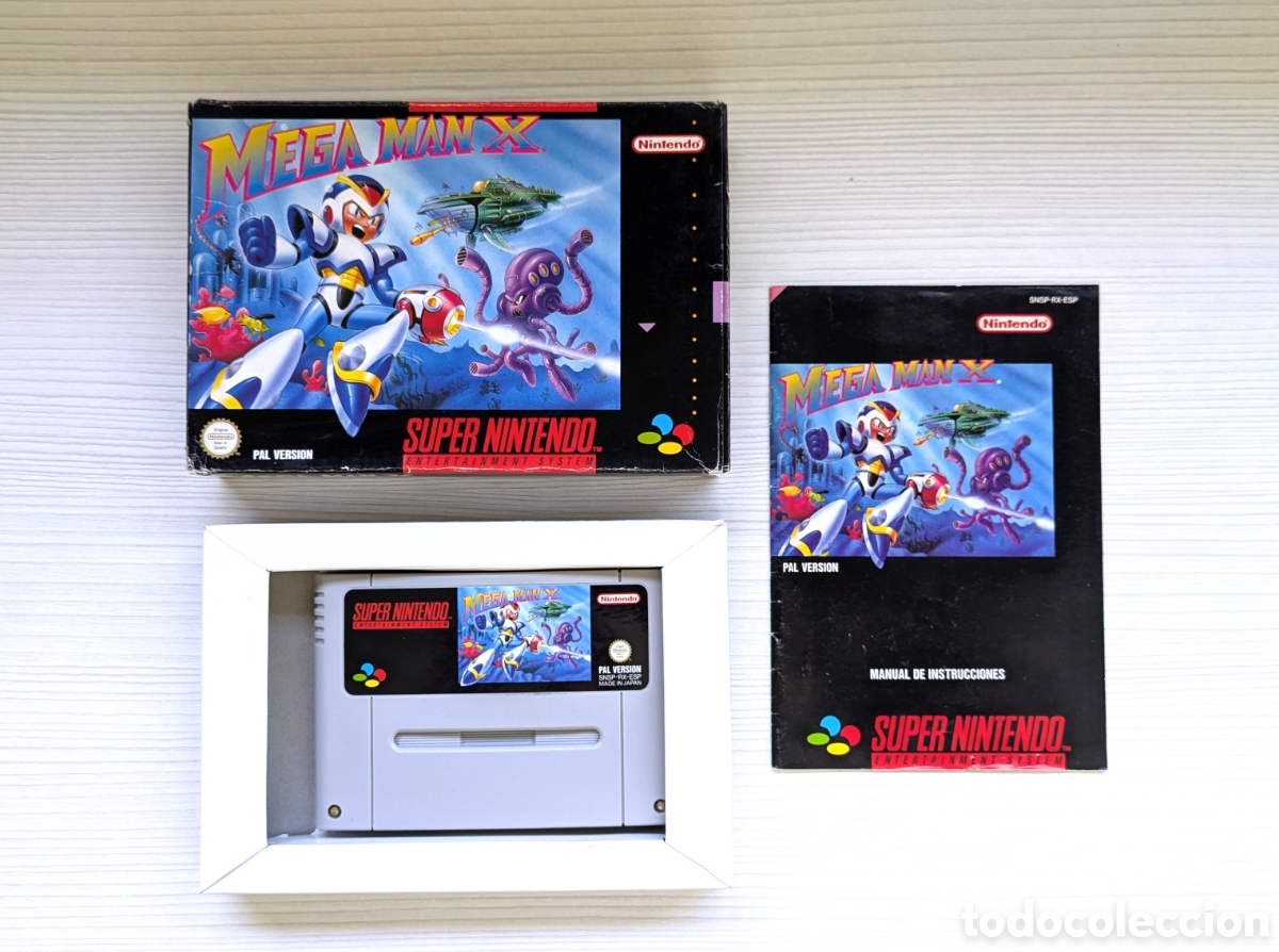 Videojuegos y consolas: Mega Man X Super Nintendo SNES PAL Espa&ntilde;a Completo MegaMan Capcom 100% Original