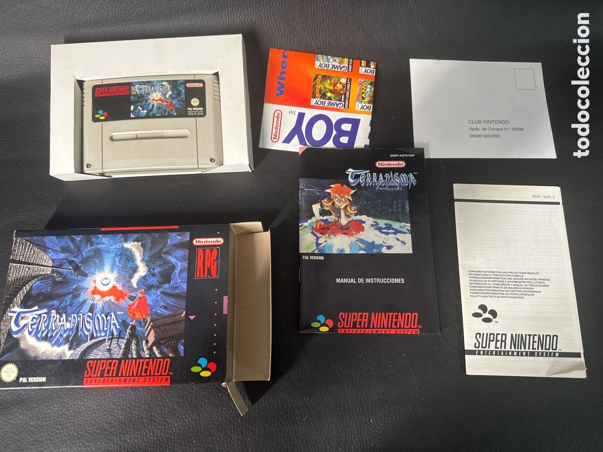 Videojuegos y consolas: SUPER NINTENDO TERRANIGMA CON CAJA E INSTRUCCIONES