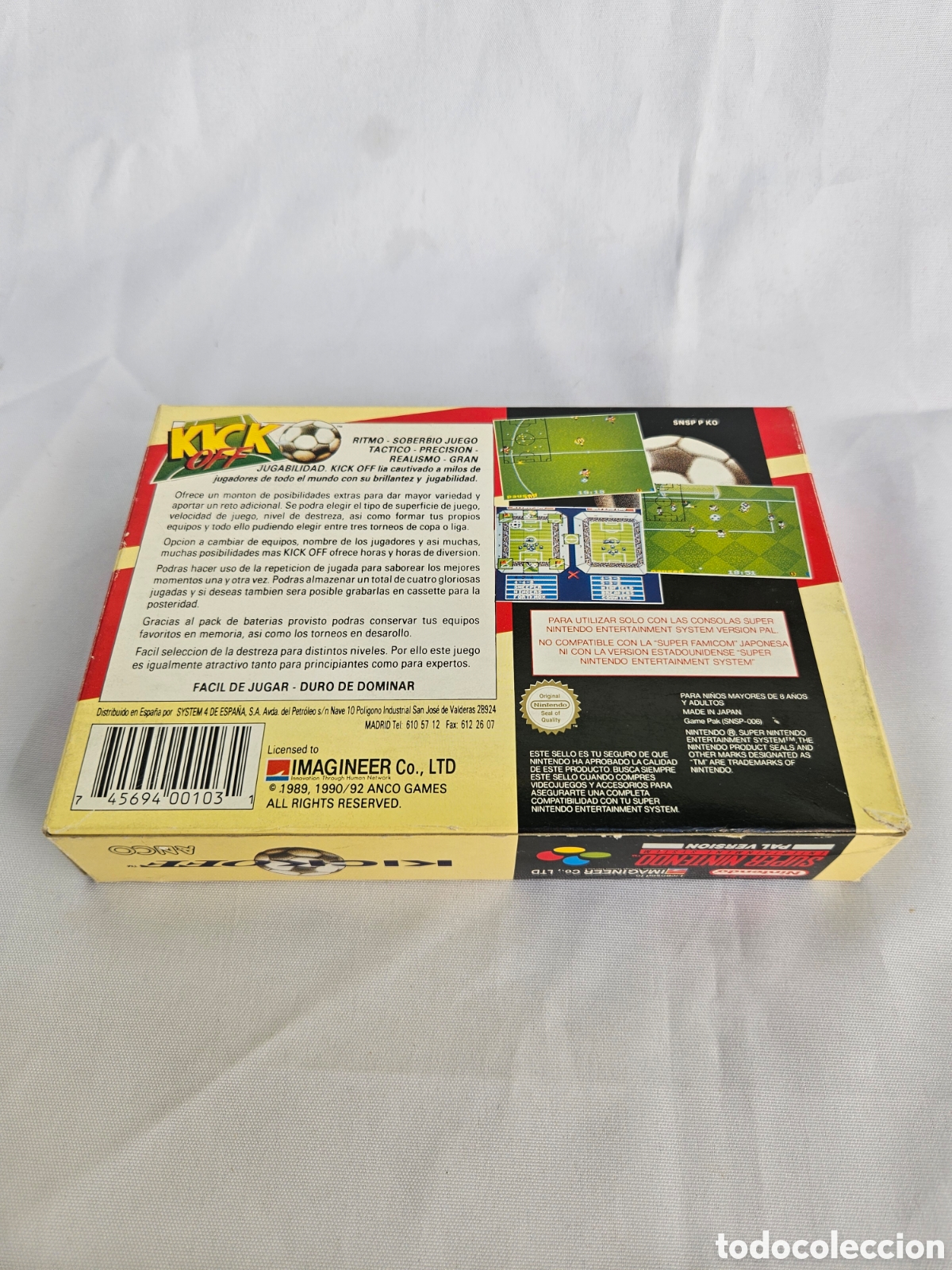 Videojuegos y consolas: JUEGO SUPER NINTENDO. KICK OFF - Foto 2