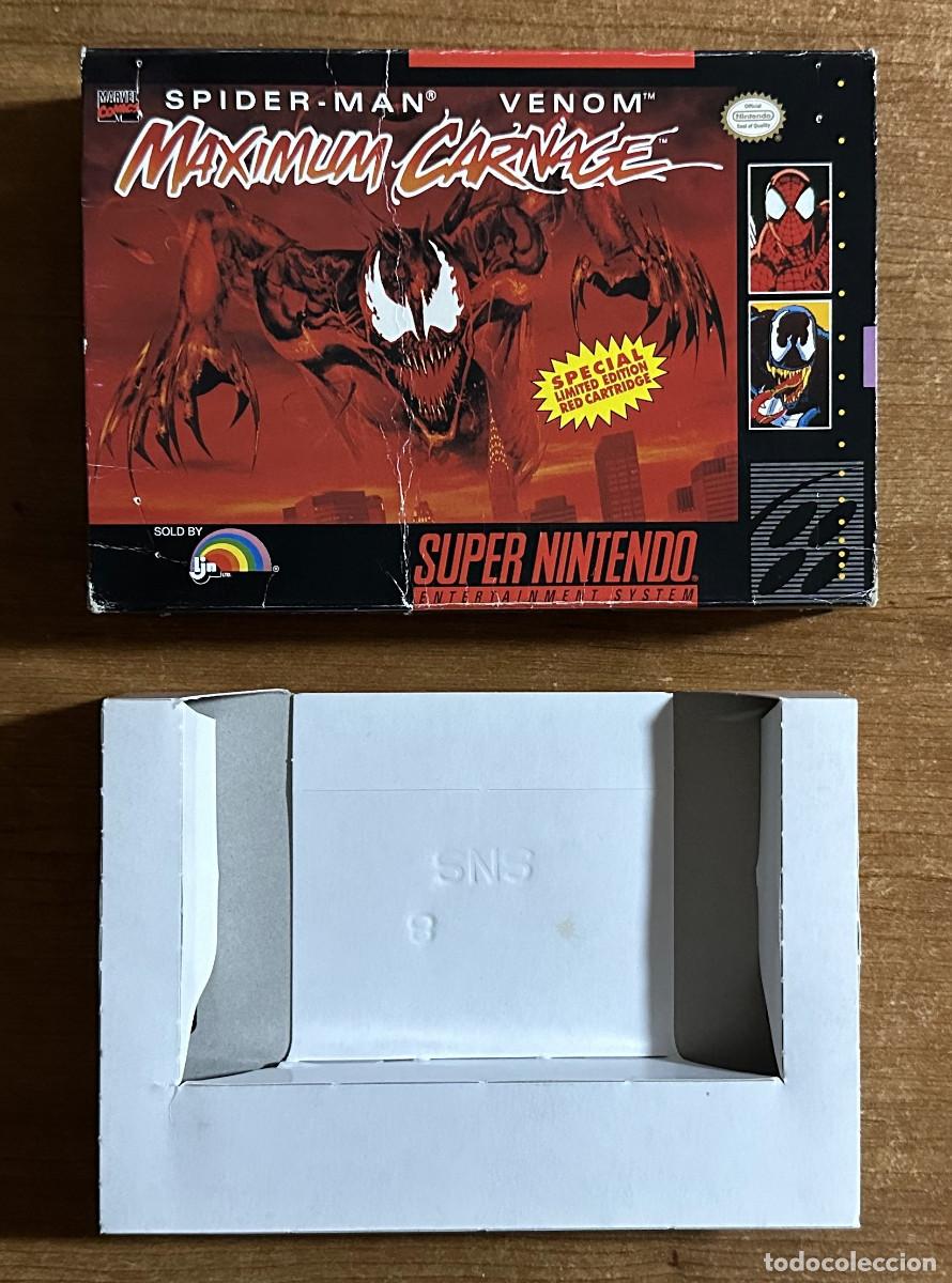 Videojuegos y consolas: SPIDER-MAN VENOM MAXIMUM CARNAGE SNES USA