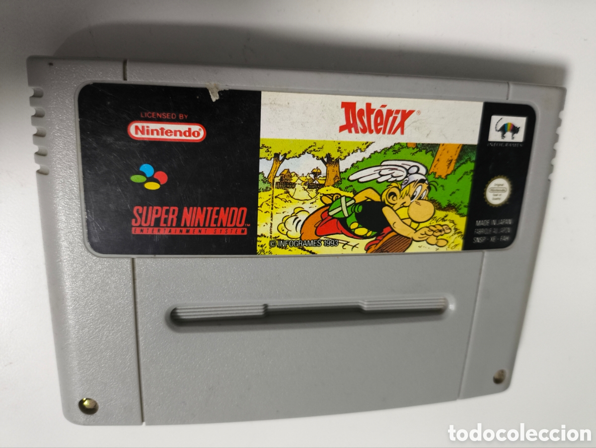 Videojuegos y consolas: Juego Asterix snes super Nintendo pal