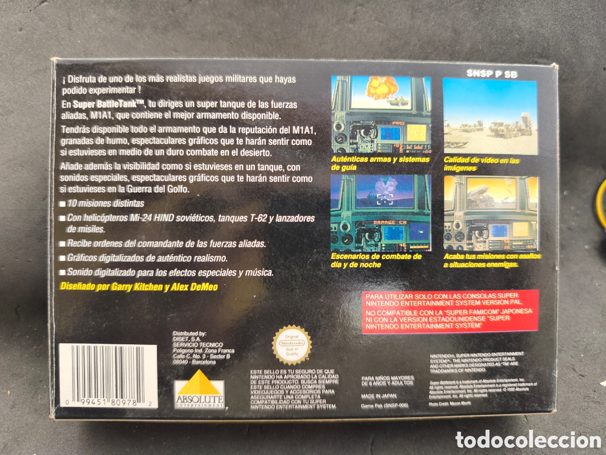 Videojuegos y consolas: Super Nintendo Super battletank - Foto 2