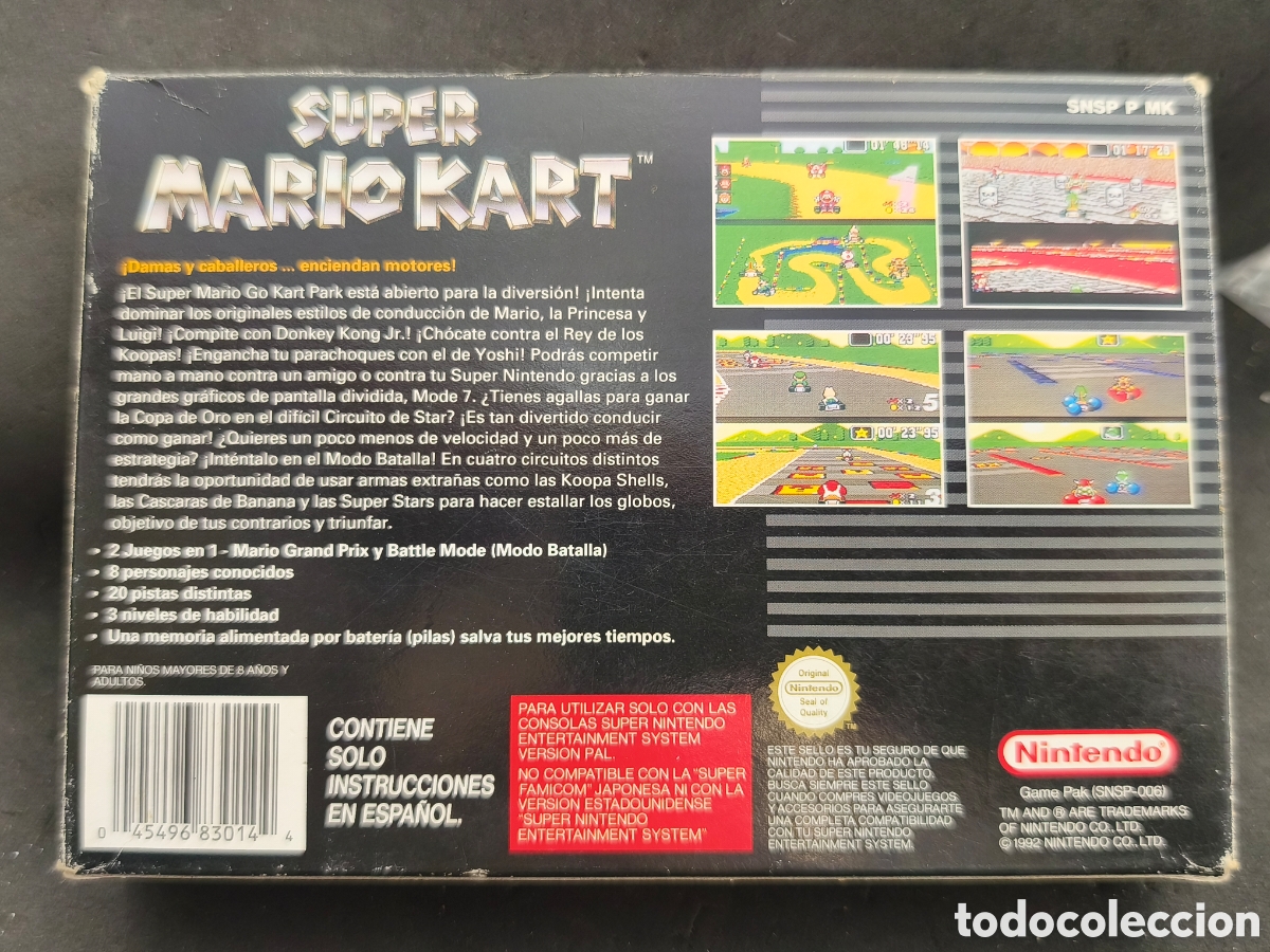 Videojuegos y consolas: Super Nintendo Super Mario Kart - Foto 2