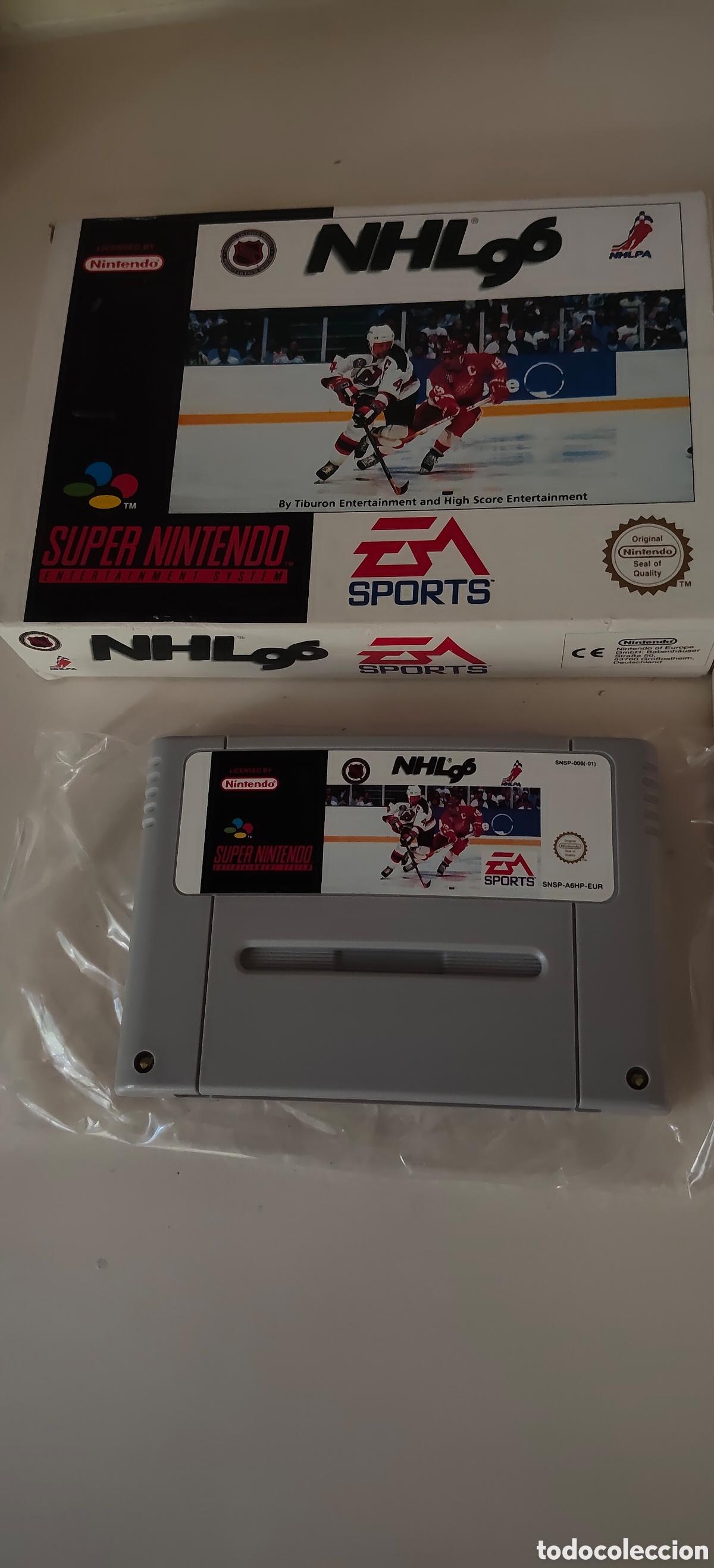Videojuegos y consolas: NHL 96 Super Nintendo - Foto 2