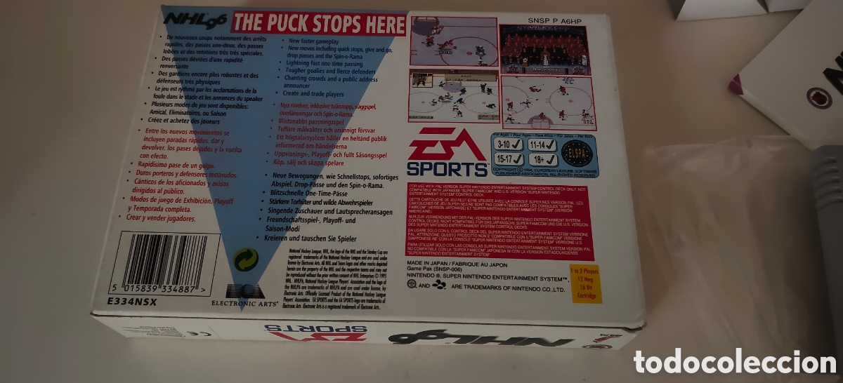 Videojuegos y consolas: NHL 96 Super Nintendo - Foto 6