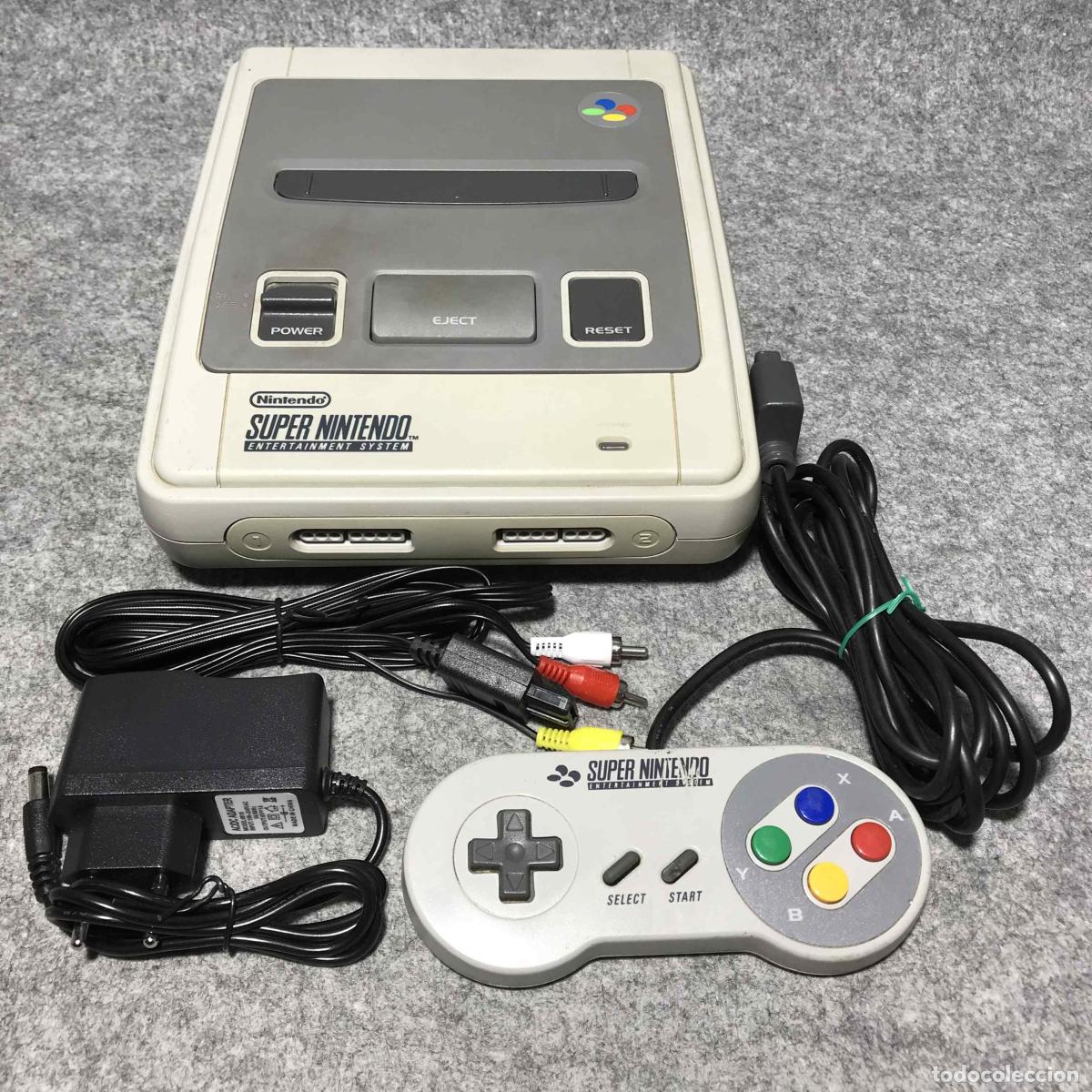 Videojuegos y consolas: CONSOLA SUPER NINTENDO+MANDO+AV+AC SNES