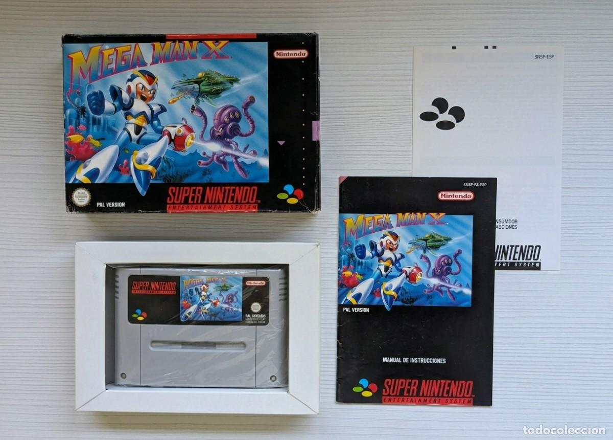 Videojuegos y consolas: Mega Man X SNES Super Nintendo PAL Espa&ntilde;a Completo Original Capcom Megaman