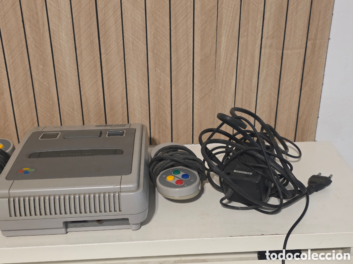 Videojuegos y consolas: super nintendo snes pal con 2 mandos y cables funcionando - Foto 6