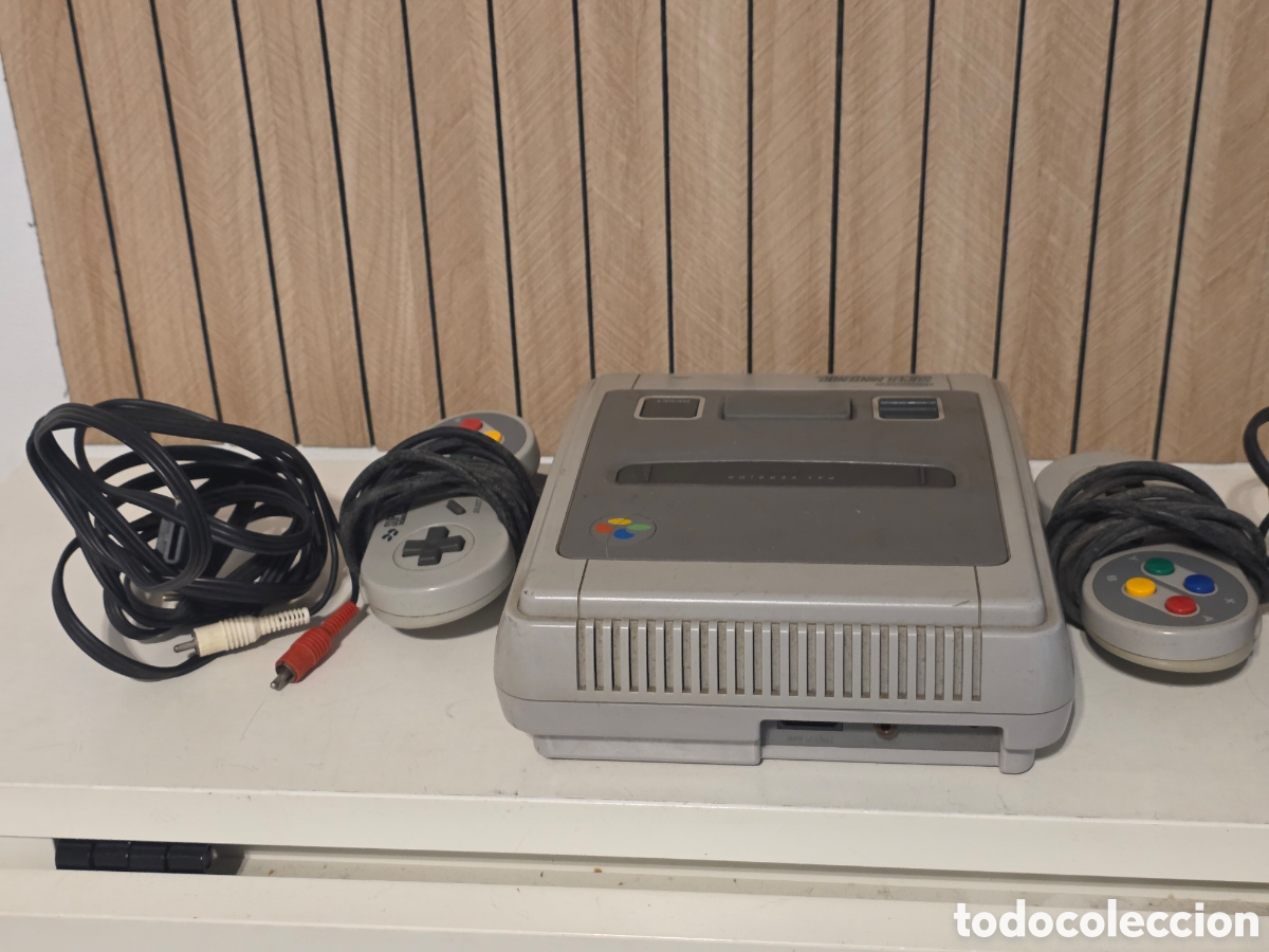 Videojuegos y consolas: super nintendo snes pal con 2 mandos y cables funcionando - Foto 9