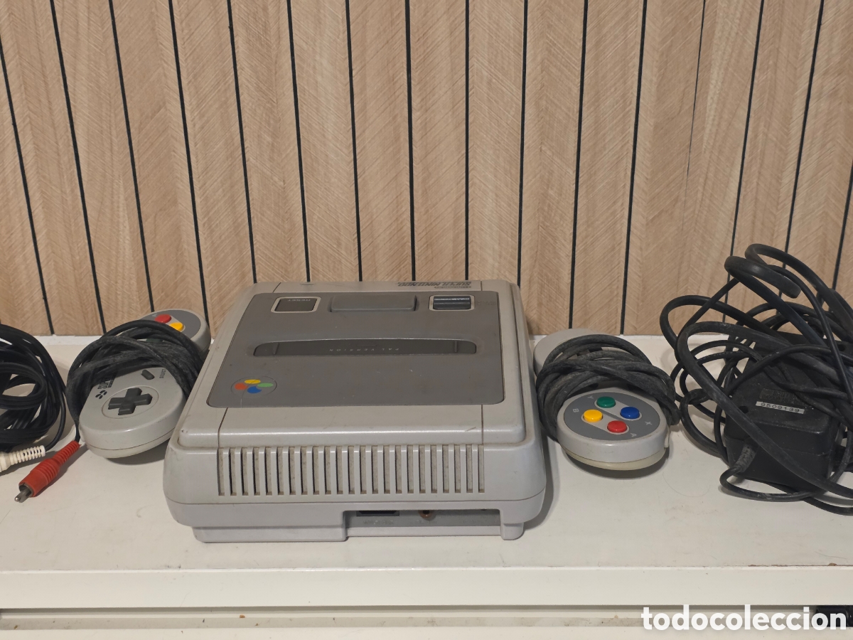Videojuegos y consolas: super nintendo snes pal con 2 mandos y cables funcionando - Foto 11