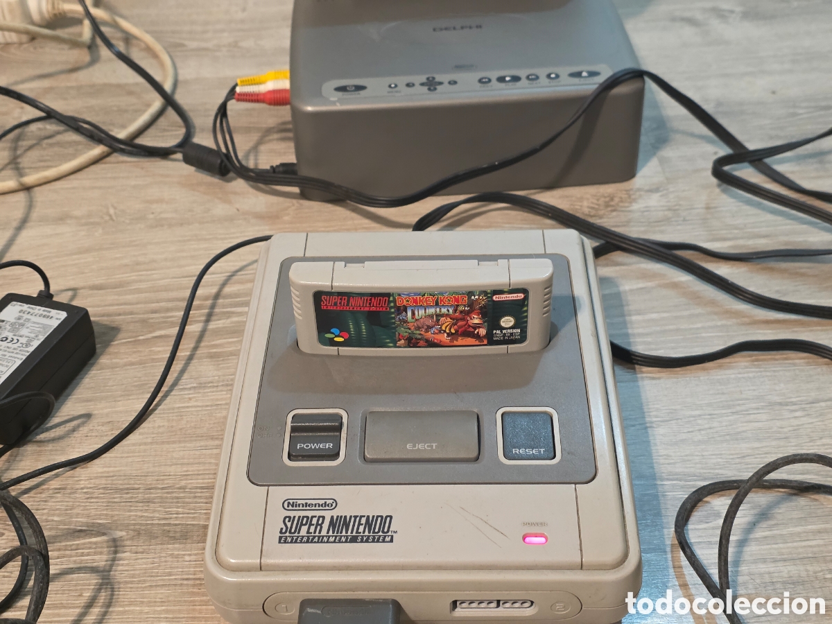 Videojuegos y consolas: super nintendo snes pal con 2 mandos y cables funcionando - Foto 15