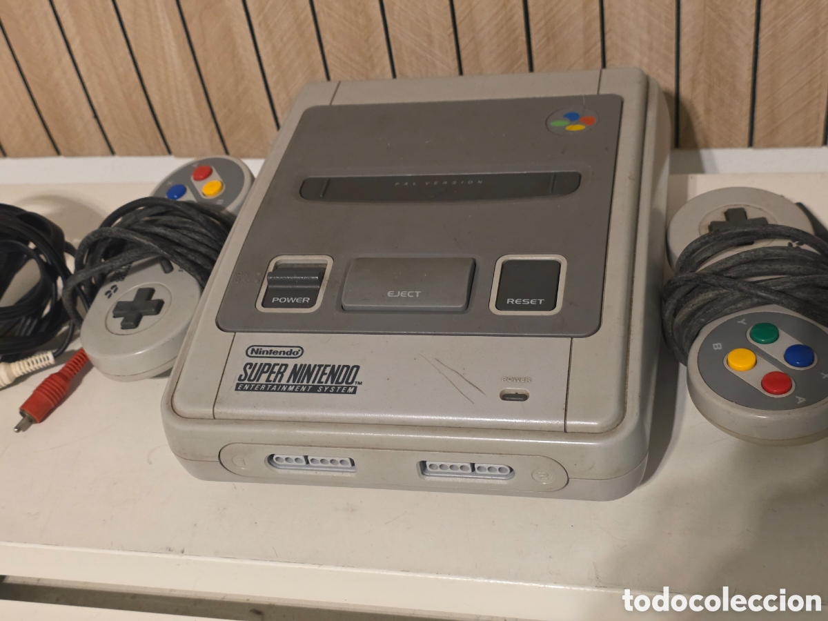 Videojuegos y consolas: super nintendo snes pal con 2 mandos y cables funcionando - Foto 20