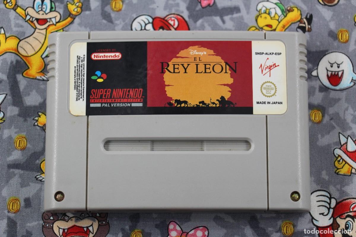 Videojuegos y consolas: SUPER NINTENDO SNES DISNEY EL REY LEON SOLO CARTUCHO PAL ESPA&Ntilde;A