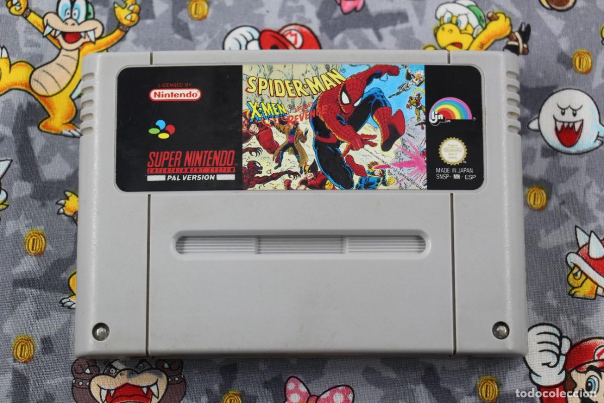 Videojuegos y consolas: SUPER NINTENDO SNES SPIDER-MAN X-MEN ARCADE'S REVENGE SOLO CARTUCHO PAL ESPA&Ntilde;A