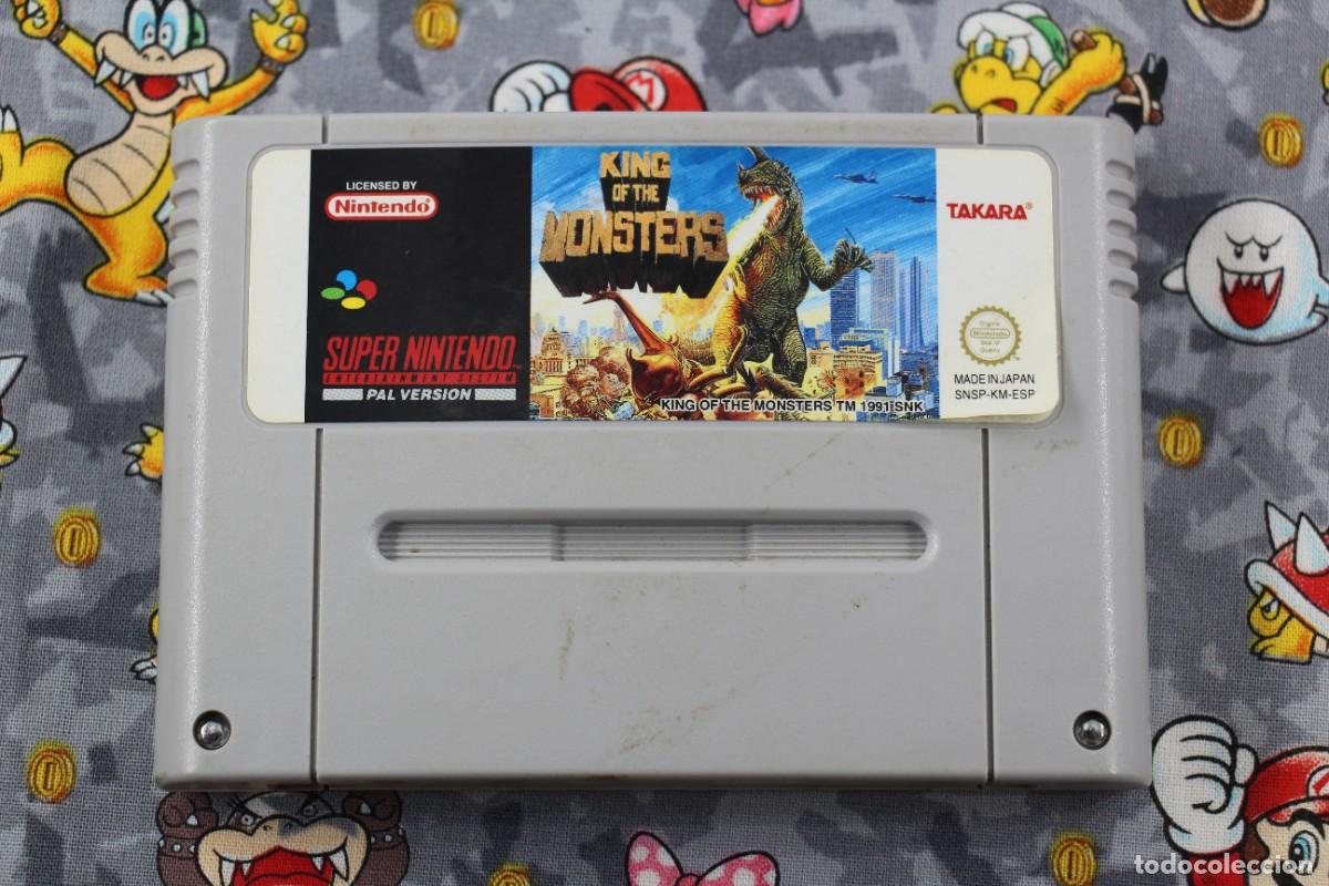 Videojuegos y consolas: SUPER NINTENDO SNES KING OF THE MONSTERS SOLO CARTUCHO PAL ESPA&Ntilde;A