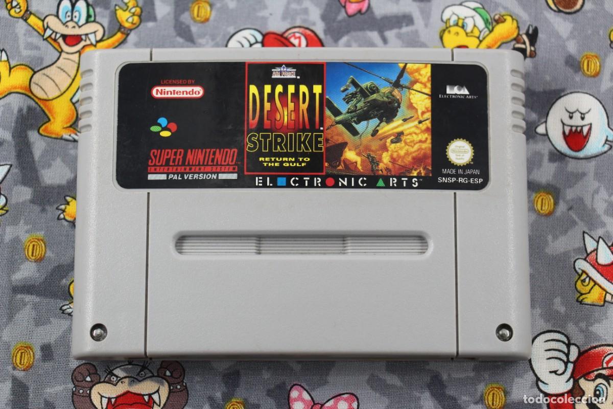 Videojuegos y consolas: SUPER NINTENDO SNES DESERT STRIKE RETURN TO THE GULF SOLO CARTUCHO PAL ESPA&Ntilde;A