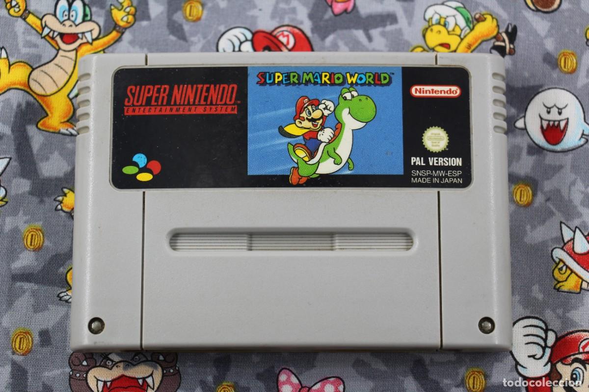 Videojuegos y consolas: SUPER NINTENDO SNES SUPER MARIO WORLD SOLO CARTUCHO PAL ESPA&Ntilde;A