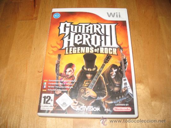 Videojuegos y consolas: JUEGOS JUEGO NINTENDO WII GUITAR HERO III 3 LEGENDS OF ROCK INCLUYE GUITARRA ACTIVISION NEVERSOFT