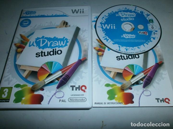 Videojuegos y consolas: U-DRAW STUDIO NINTENDO WII PAL ESPA&Ntilde;A COMPLETO - Foto 1