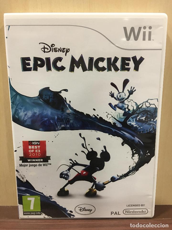 Videojuegos y consolas: Epic Mickey - Wii (2&ordf; Mano - Bueno) - Foto 1