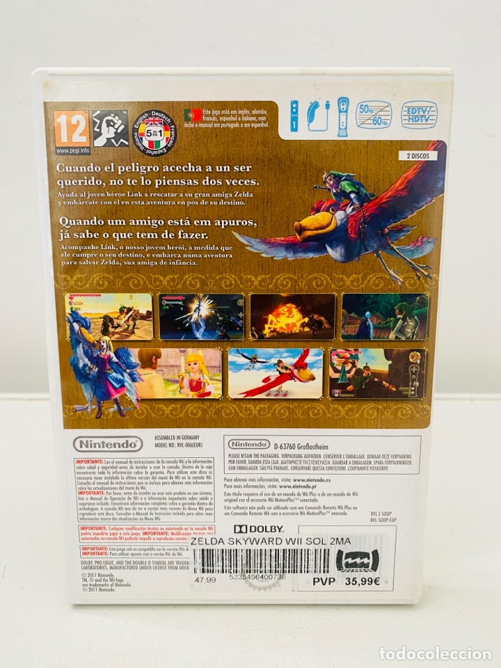 Videojuegos y consolas: Zelda Nintendo Wii Skyward Sword - Foto 2