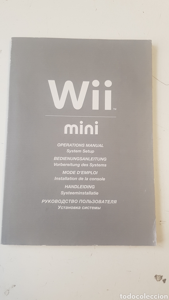 Videojuegos y consolas: MANUAL INSTRUCCIONES NINTENDO WII MINI - Foto 1