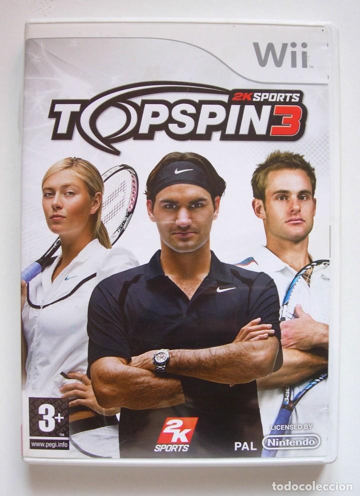 Videojuegos y consolas: Juego Nintendo Wii Top Spin 3 - Foto 1