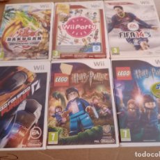 Videojuegos y Consolas: 6 JUEGOS NINTENDO WII EN CAJAS, 2 LEGO HARRY POTTER, FIFA 14, PARTY, BAKUGAN Y NEED FOR SPEED HOT PU. Lote 357488655