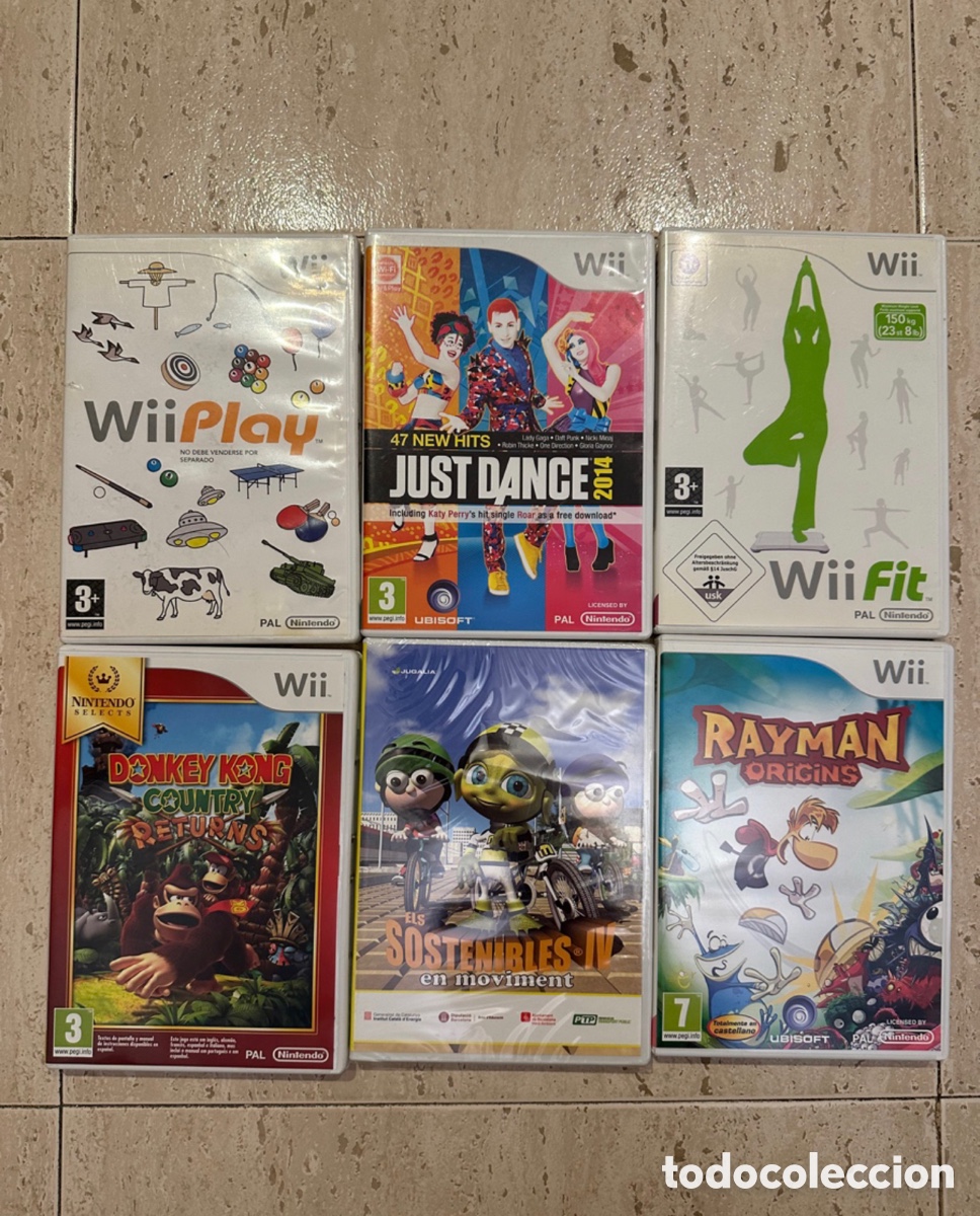 lote de 6 juegos wii nintendo, uno nuevo sin es - Comprar Videojogos e  Consolas Nintendo Wii no todocoleccion