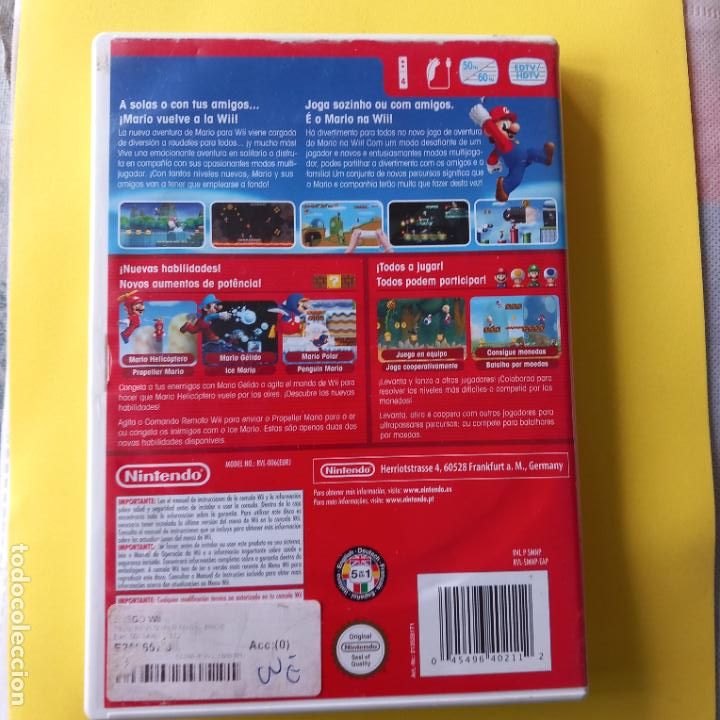 Videojuegos y consolas: New Super Mario Bros Selects - Wii - Foto 3