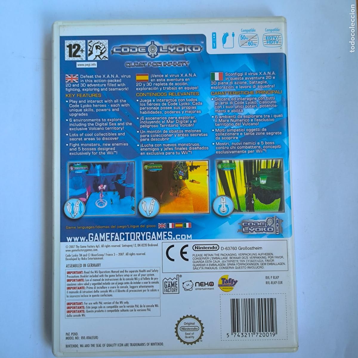 Videojuegos y consolas: NINTENDO WII CODE LYOKO QUEST FOR INFINITY PAL ESPA&Ntilde;A - Foto 2