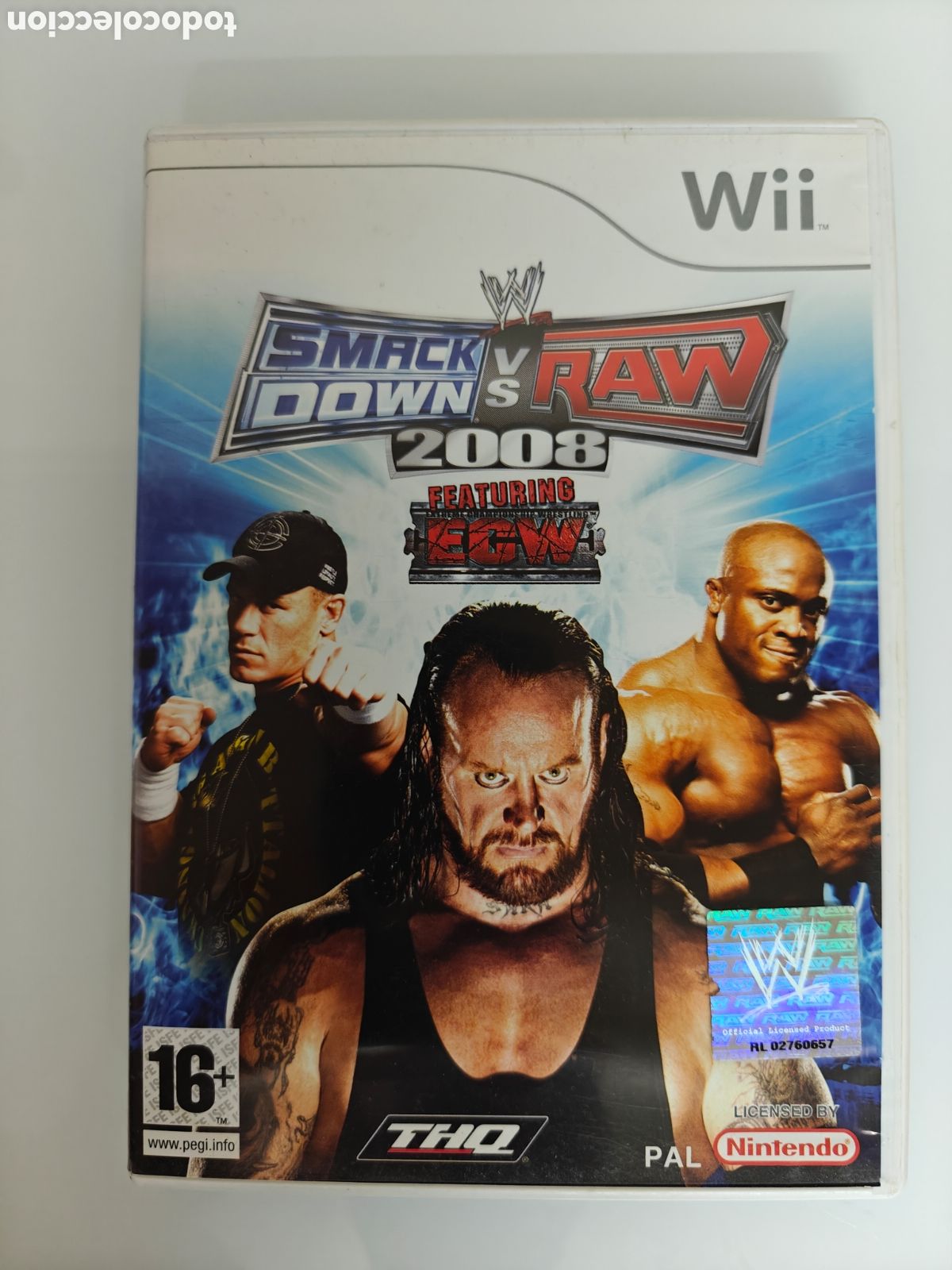 Videojuegos y consolas: Wii SMACKDOWN VS RAW 2008 - NINTENDO PAL WW - Foto 1