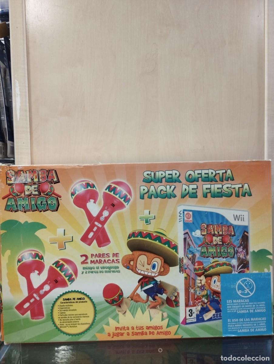 Videojuegos y consolas: Samba de amigo + maracas wii - Foto 1