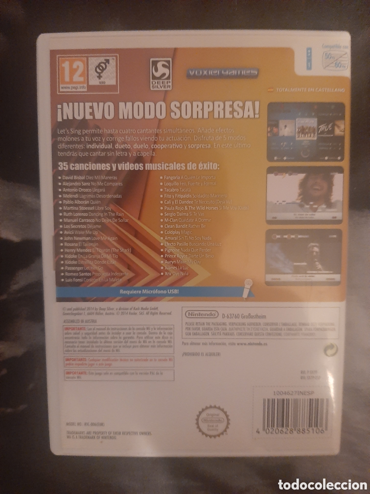 Videojuegos y consolas: LETS SING 7 VERSION ESPA&Ntilde;OLA - NINTENDO WII - Foto 2