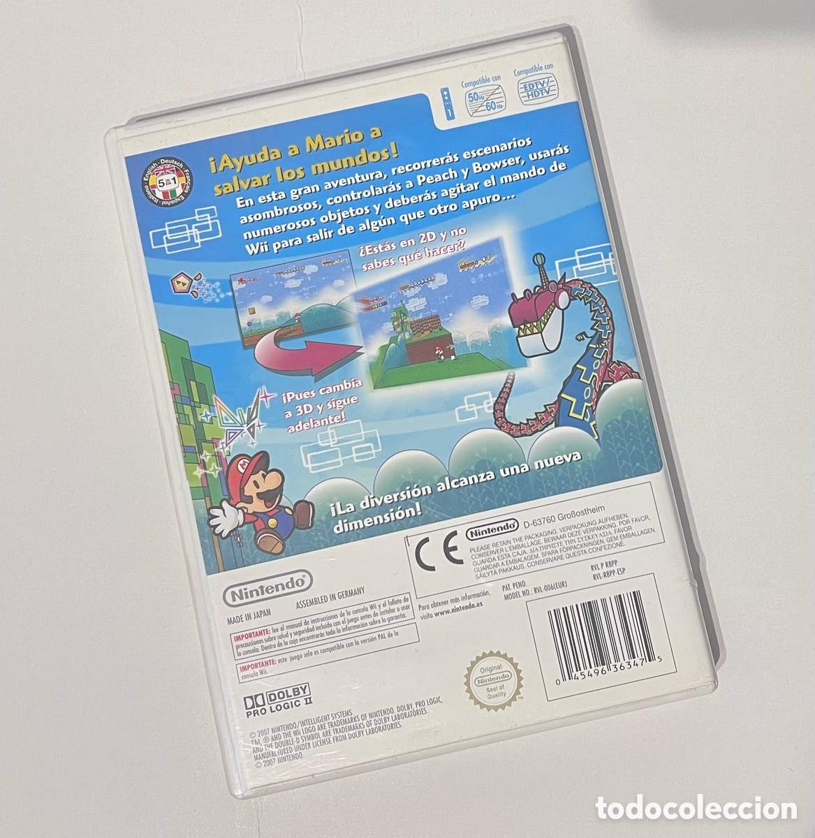 Videojuegos y consolas: SUPER PAPER MARIO WII NINTENDO - Foto 2