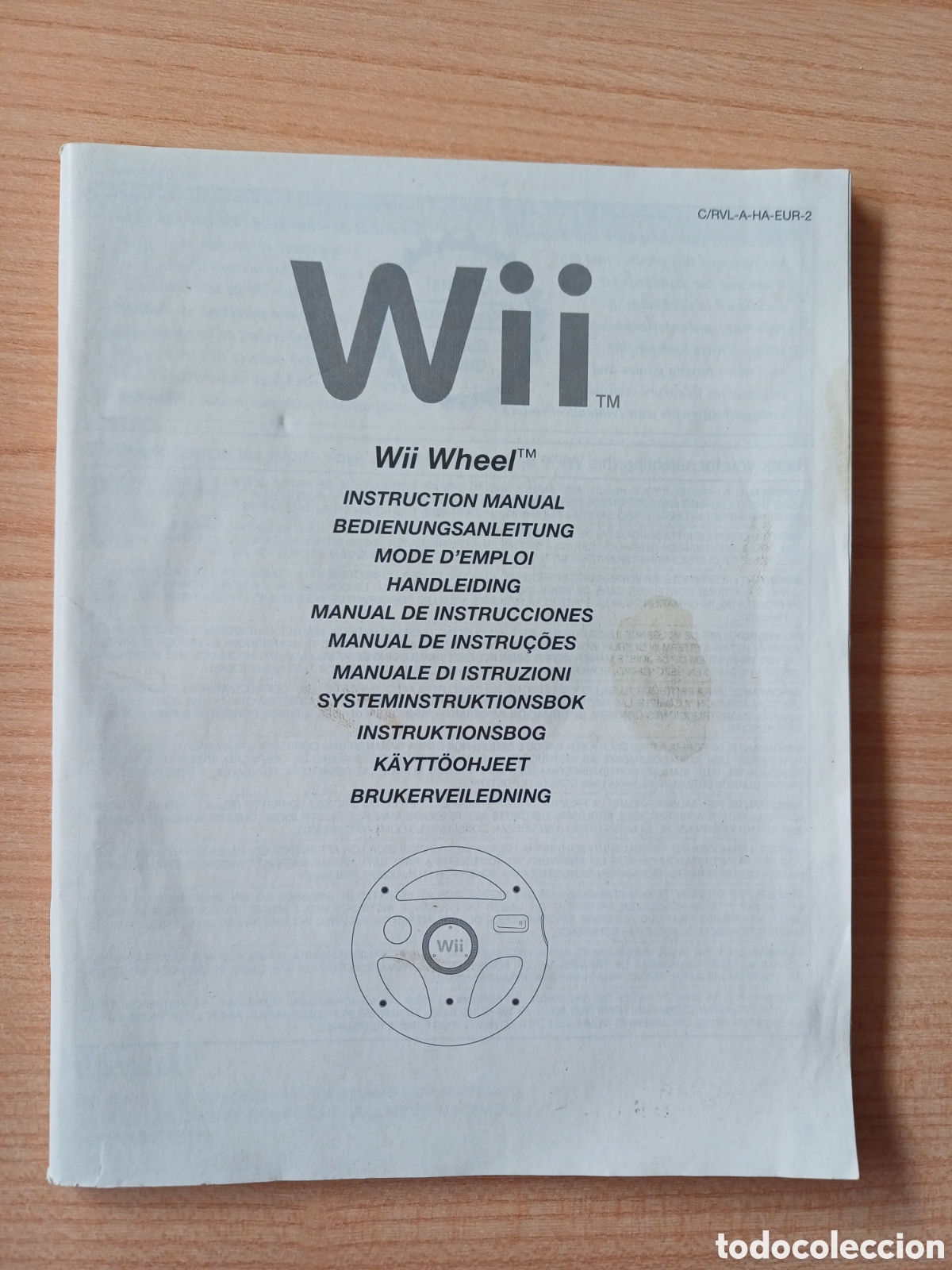 Videojuegos y consolas: MANUAL NINTENDO WII WHEEL - Foto 1