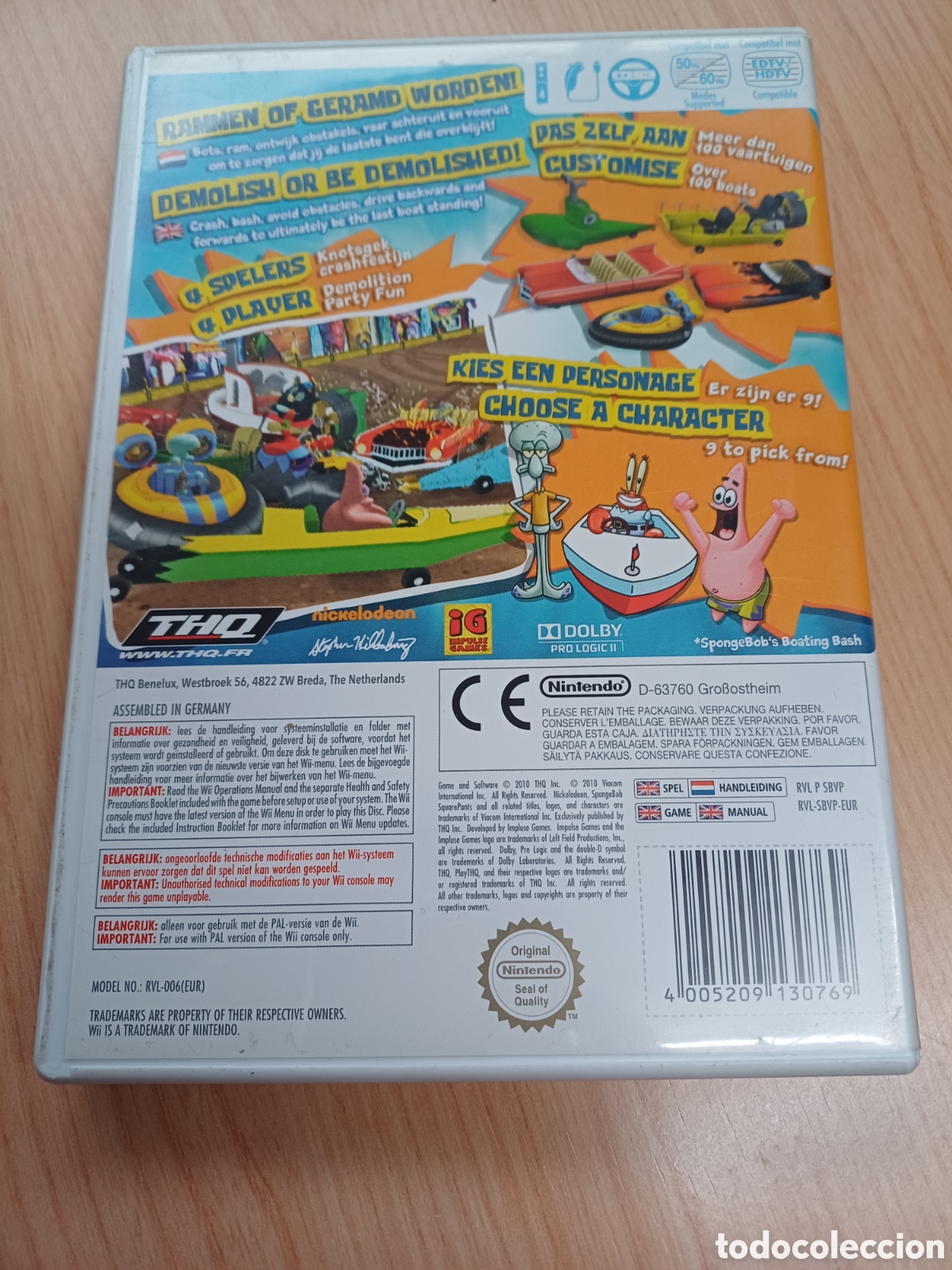 Videojuegos y consolas: BOB ESPONJA BOTEN BOTS RACE NINTENDO WII - Foto 2