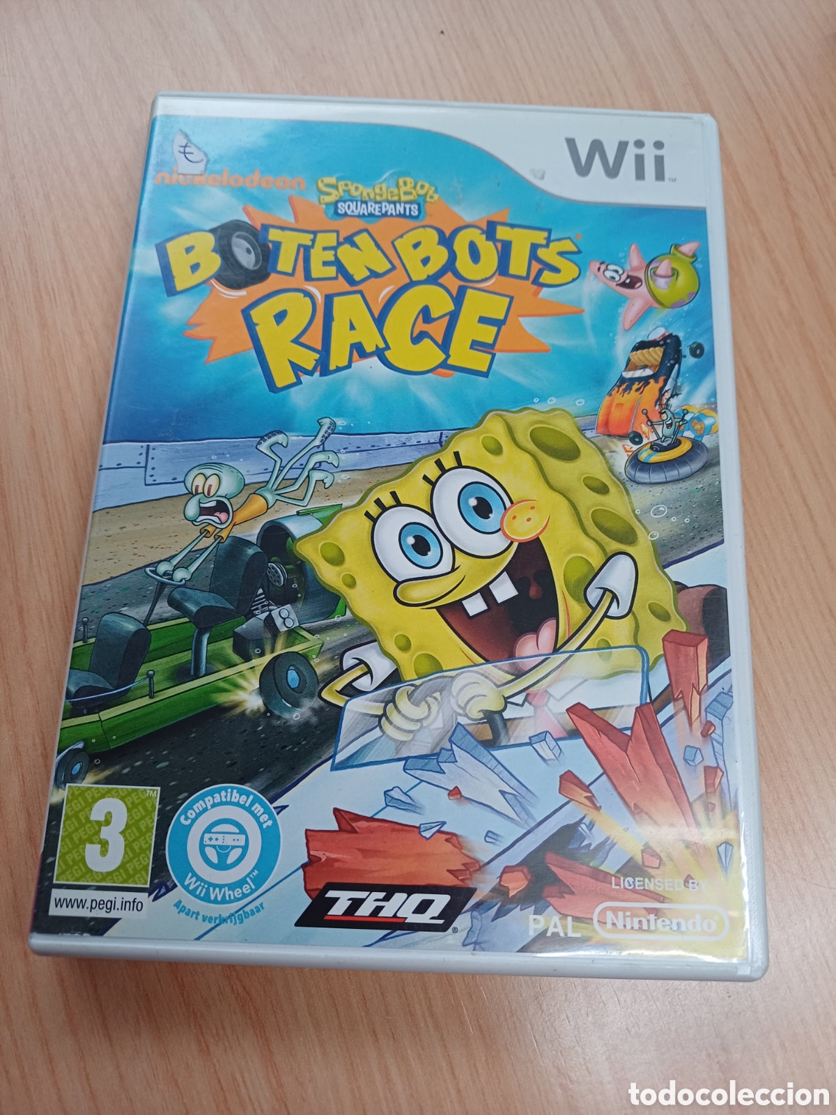 Videojuegos y consolas: BOB ESPONJA BOTEN BOTS RACE NINTENDO WII - Foto 1