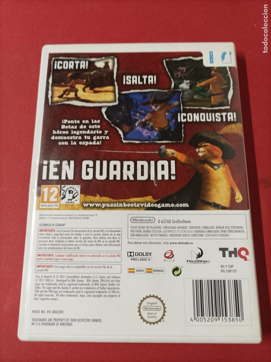 Videojuegos y consolas: JUEGO WII EL GATO CON BOTAS - Foto 3