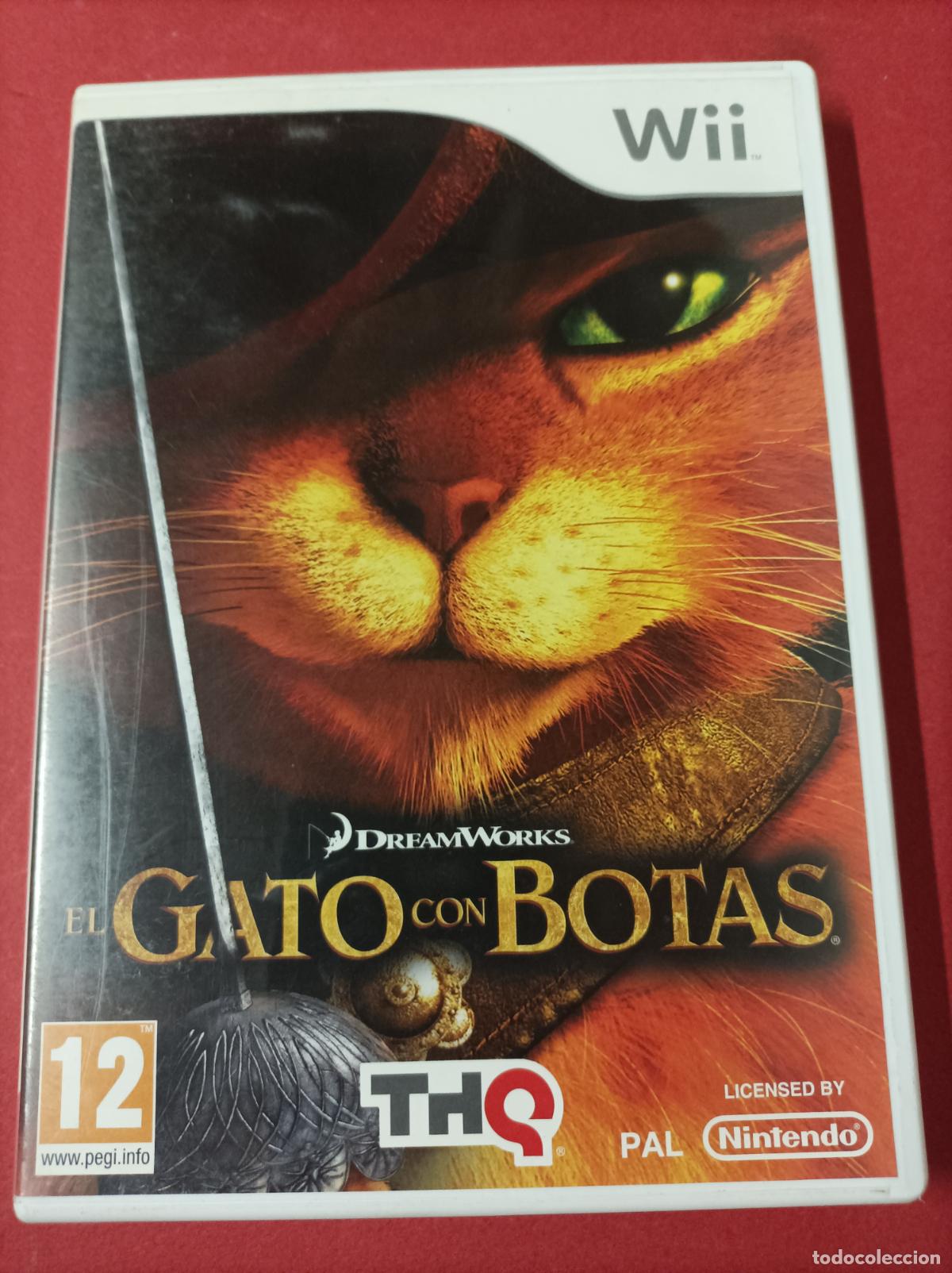 Videojuegos y consolas: JUEGO WII EL GATO CON BOTAS - Foto 1