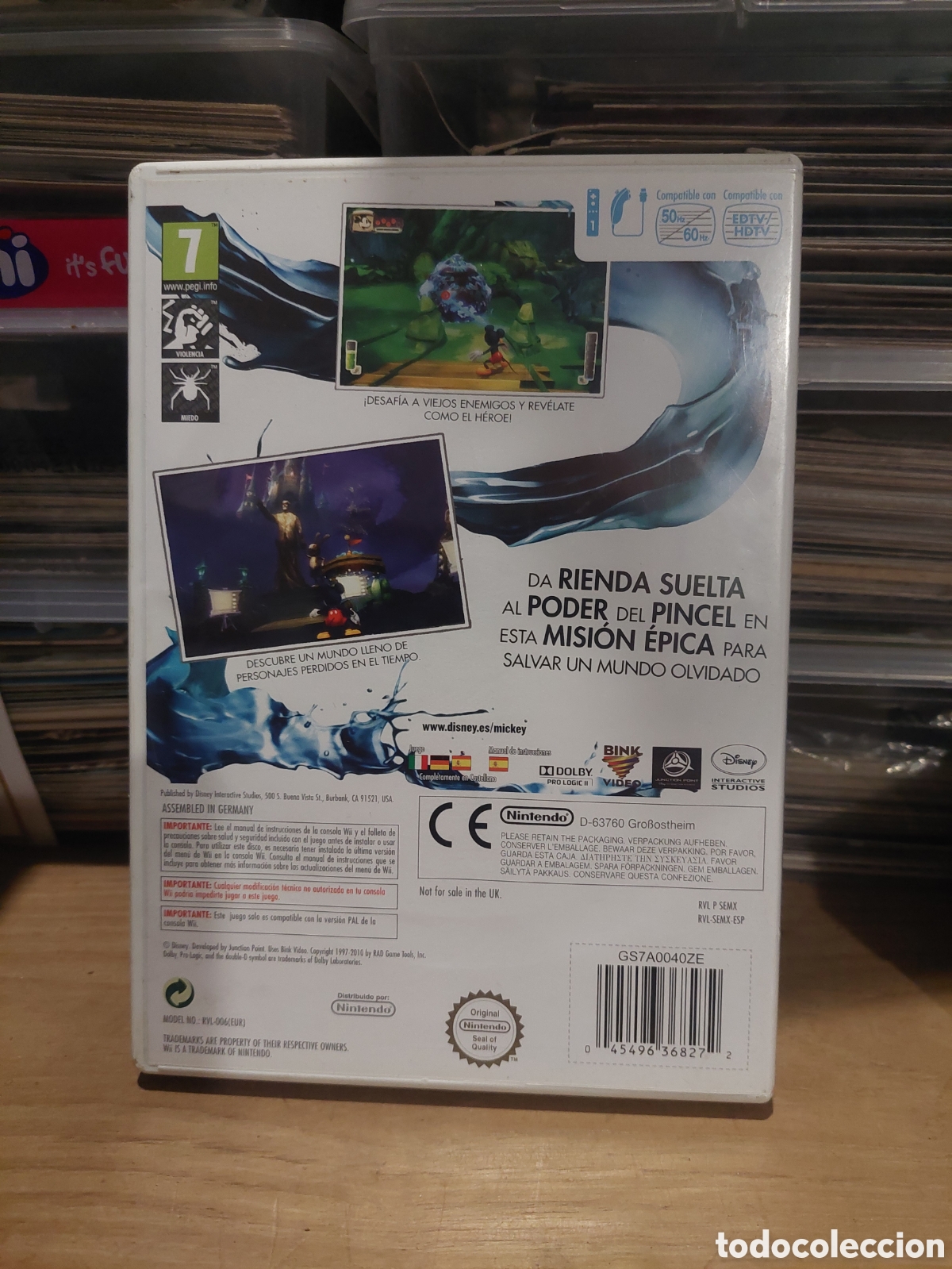 Videojuegos y consolas: WII DUSNEY EOIC MICKEY 2010 NINTENDO - Foto 3