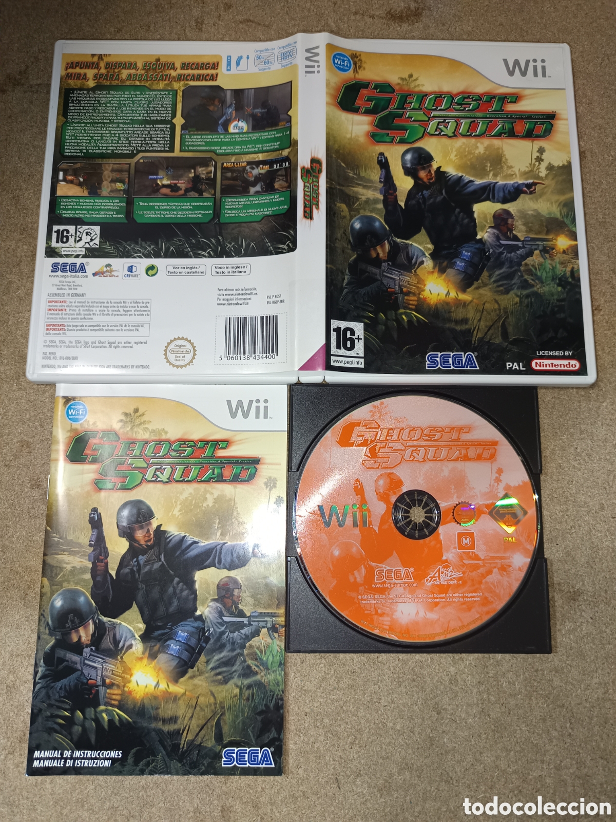 Videojuegos y consolas: NINTENDO WII GHOST SQUAD PAL ESP COMPLETO - Foto 1