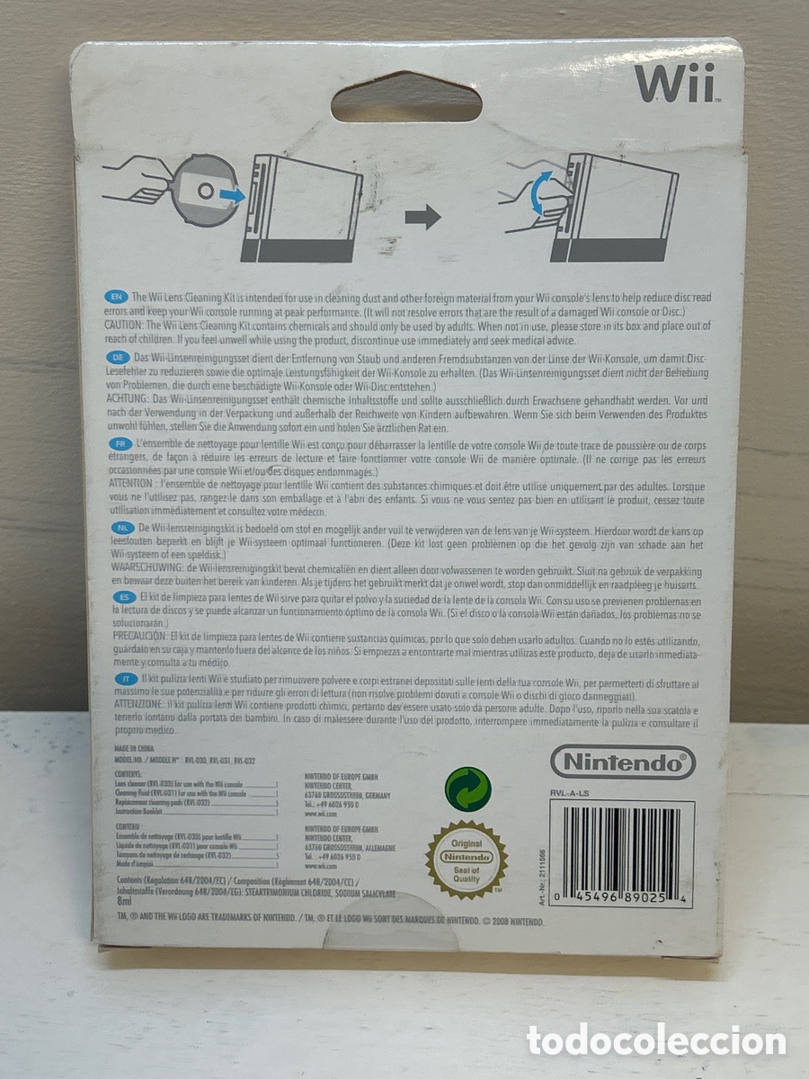 Videojuegos y consolas: Kit de limpieza Nintendo, Wii - Foto 3