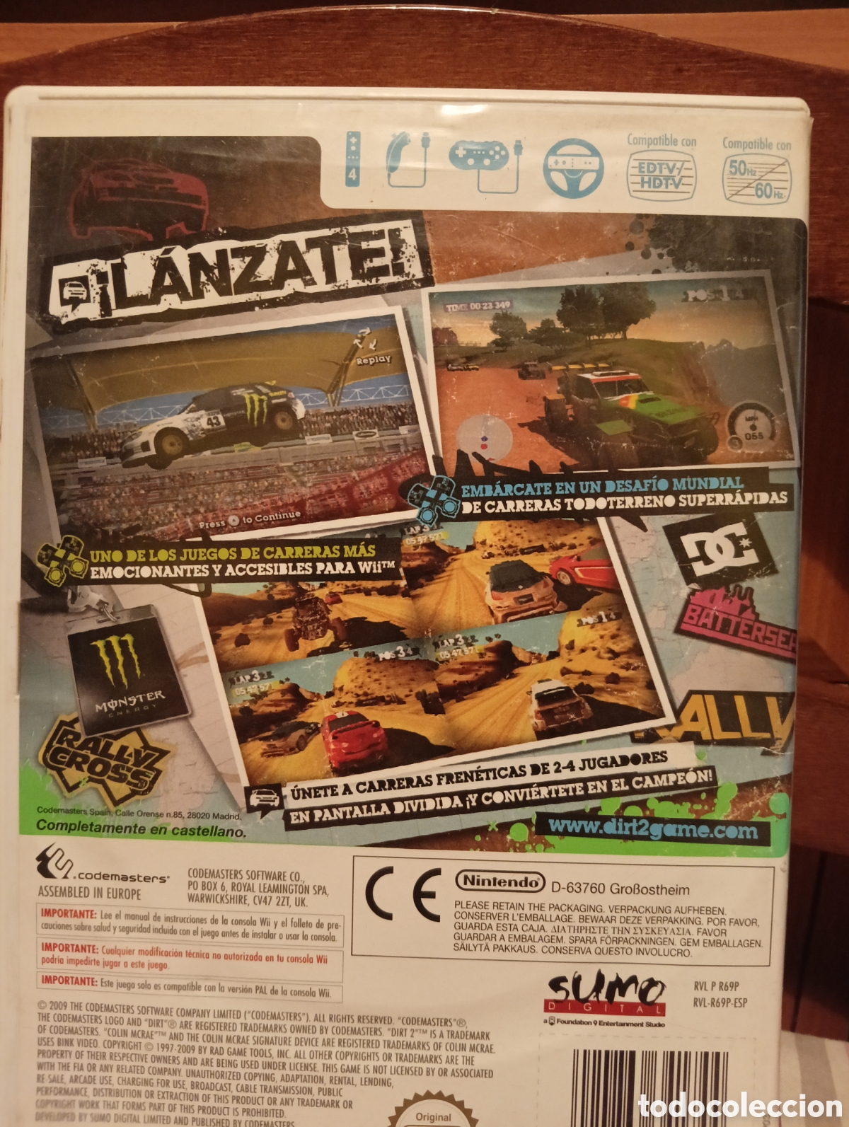 Videojuegos y consolas: Col&iacute;n McRae Dirt 2 - Wii - Foto 2