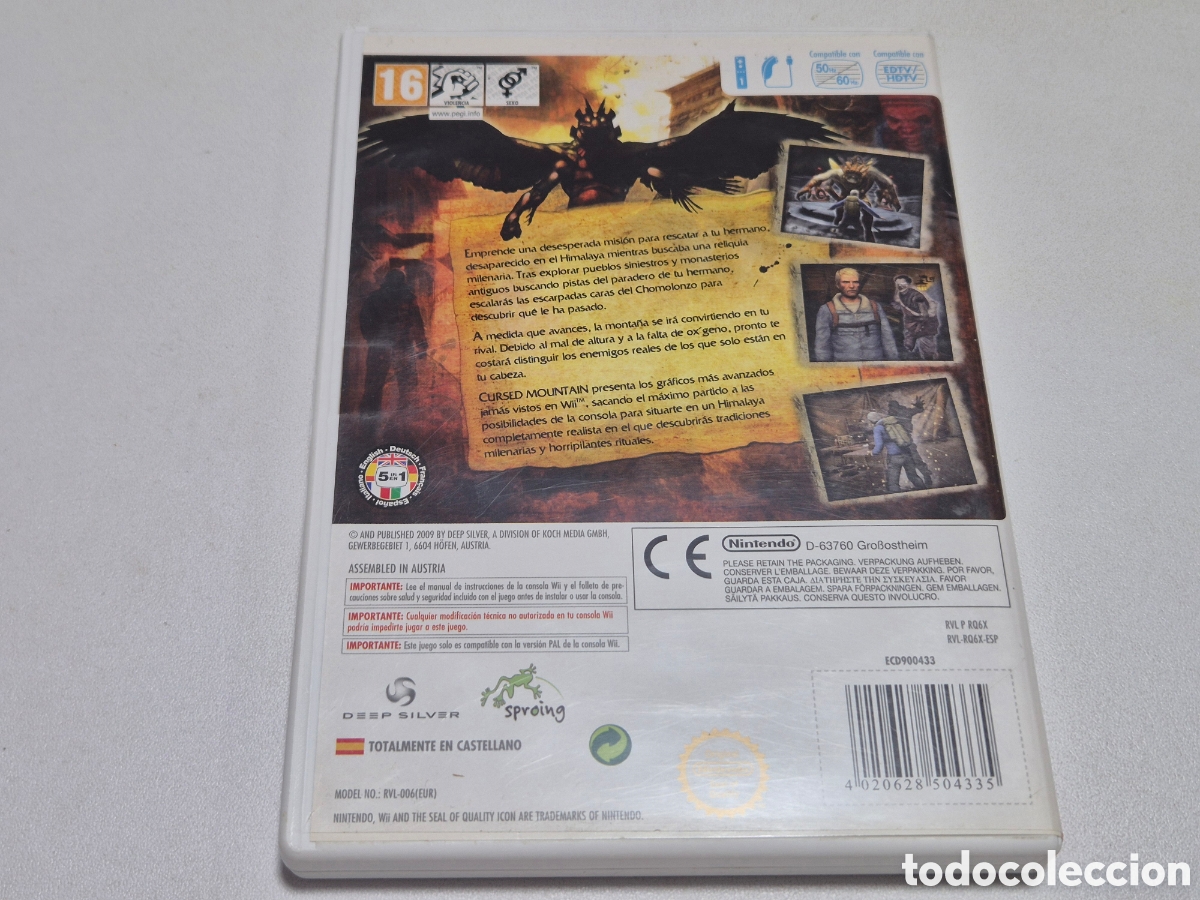 Videojuegos y consolas: CURSED MOUNTAIN . Nintendo wii - Foto 2