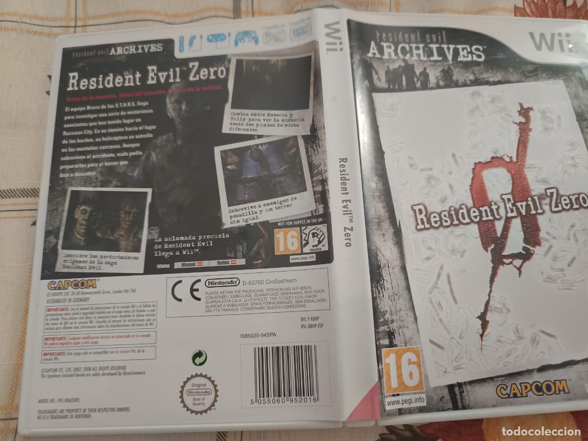 Videojuegos y consolas: resident evil ZERO ARCHIVES WII PAL ESP - Foto 1