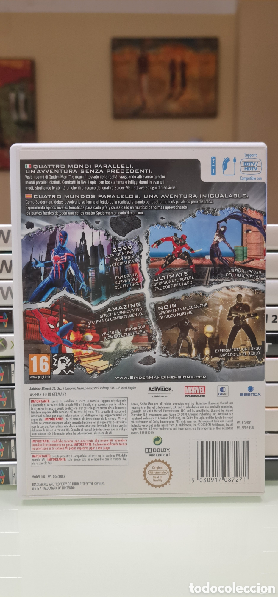 Videojuegos y consolas: Spider-Man Dimensions Wii PAL Espa&ntilde;a - Foto 3