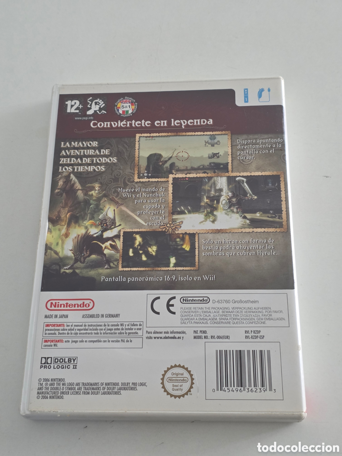 Videojuegos y consolas: zelda twilight princess wii original - Foto 3