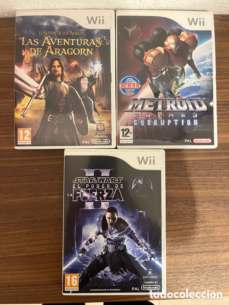 Videojuegos y Consolas: Lote 3 juegos de Wii