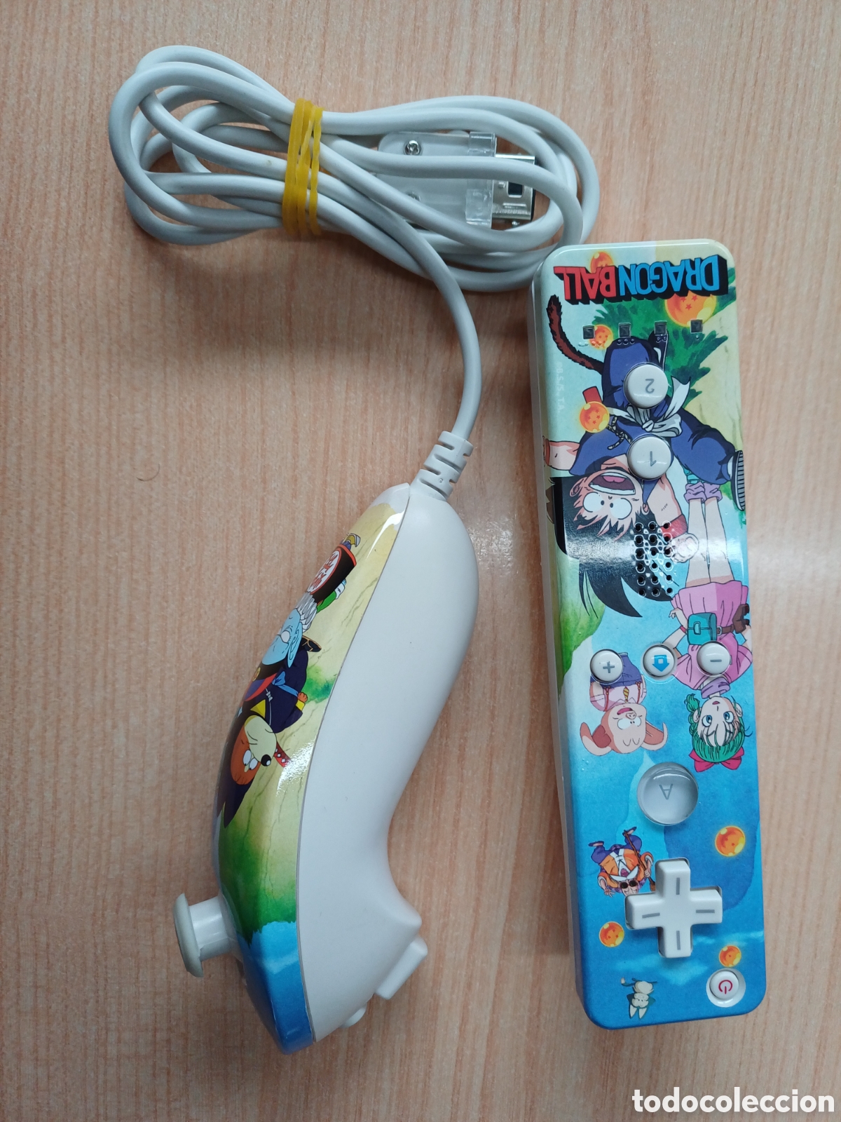 Videojuegos y Consolas: MANDO + NUNCHUK NINTENDO WII DRAGON BALL FUNCIONANDO